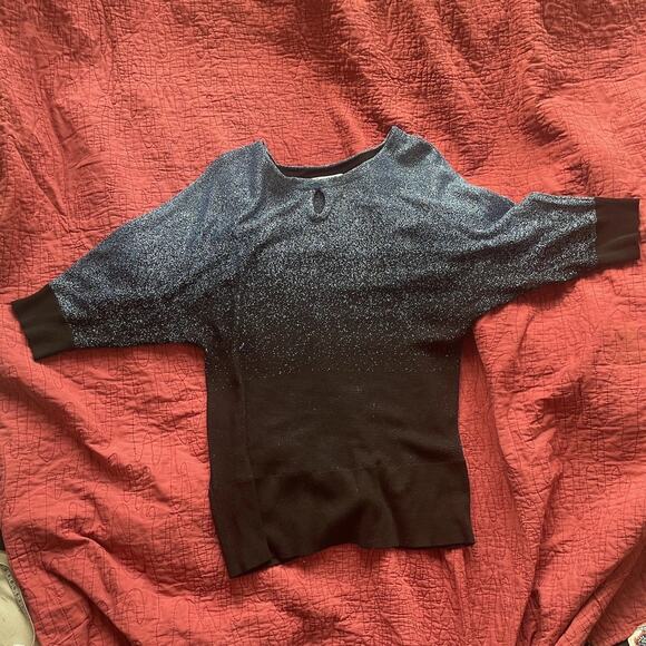 Studio Works Sweater Blue Black Metallic - Picture 4 of 12